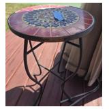 Tile top small table