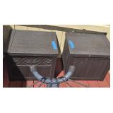 Lot of 2 outdoor storage containers