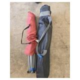 Lot of 2 lawn chairs