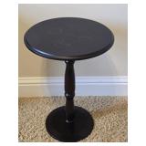 Small Black Round Plant Stand or Side Table