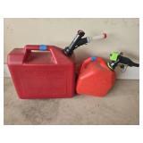 Lot of 2 gas jugs