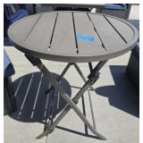Metal foldable table