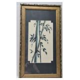 Laura Robinson framed Bamboo water painted *