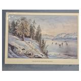 Canadian Winter Scene print
