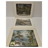 Lionel Barrymore foil etchings