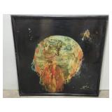 Laura Robinson mixed media canvas painting