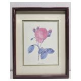 Small Framed flower print