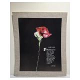 April Love By Art Gore Poster with Rose
