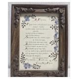 Small framed "A Mother" print