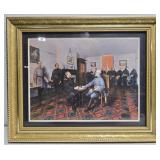 Framed civil war print