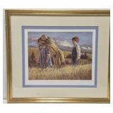 Signed and numbered Jim Daly "Left Out" print