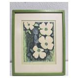 Small framed signed M. Robinson print