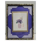 Framed print of flowers