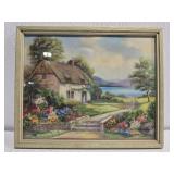 Small framed house print