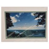 Signed Aerial Photo Print Unknown Artist