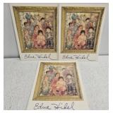 Lot of 3 Edna Hibel art booklets