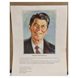 President Ronald Regan Print by Frank Lowe Flyers