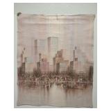 Canvas print featuring a textured abstract style