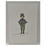 Signed and numbered "The Soldier" print
