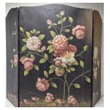 Beautiful floral decorative fireplace screen