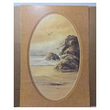 "Windswept Coast" by Blackman print on board