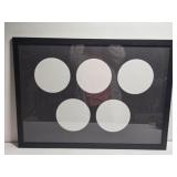 Black Frame Round Matted Frame 33 x 24 SEE DESC