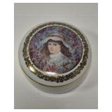 SIGNED Edna Hibel porcelain trinket box