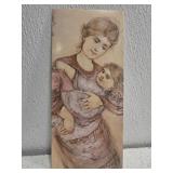 Edna Hibel print card