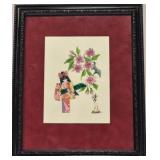 Origami geisha artwork &painting by Hiroko