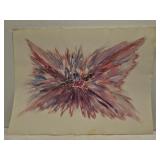 Mixed media art signed by Laura