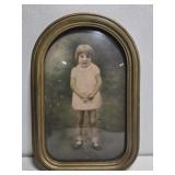 Framed print of a little girl