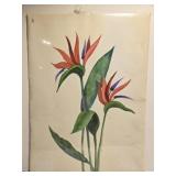 Signed Laura Robinson Werner Floral Painting 85