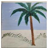 Painting of Palm Tree on Canvas UNKNOWN ARTIST