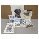 Estate lot of small animal prints