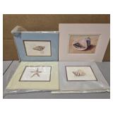 Lot of 4 beach theme prints