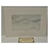 Signed and numbered "Morning Mist" print ***