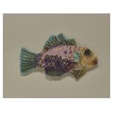 3D mixed media fish on a board**has aging spots