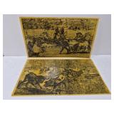 Scenes of Spanish bull fighting prints**