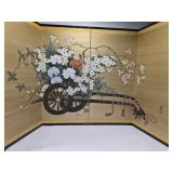 Japanese Showa period brought folding screen *