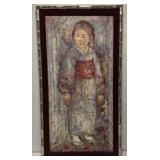 Edna Hibel "Oriental Jewel" on canvas *