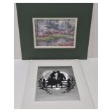 1 holographic print & 1 Barbara Mock print