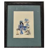 Origami geisha artwork &painting by Hiroko