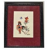 Origami geisha artwork &painting by Hiroko