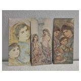 Lot of 3 Edna Hibel print cards