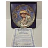Edna Hibel "The Wonder of Love" plate**