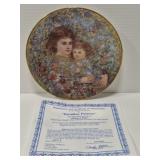 Edna Hibel porcelain "Paradise Forever" plate