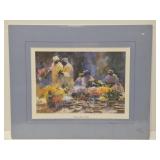 Signed "Charleston Flower Ladies" print by Fouche