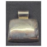 Large hollow sterling silver pendant 23.1g