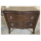 Two Drawer Modern Nightstand