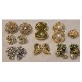 Lot of Vintage Clip On Earrings